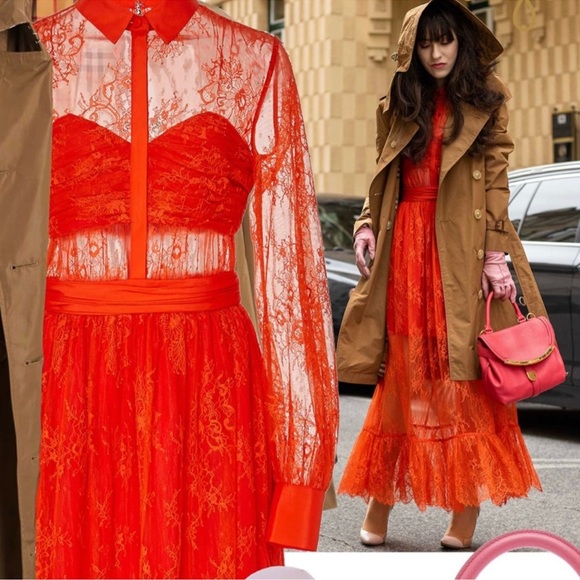 SELF-PORTRAIT Maxi Lace Dress w/ Tags Size: M | US6, UK10 - Picture 16 of 16